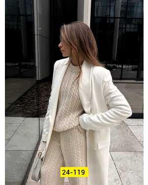 ЖЕНСКИЙ КОСТЮМ ДВОЙКА ТКАНЬ ВЯЗКА