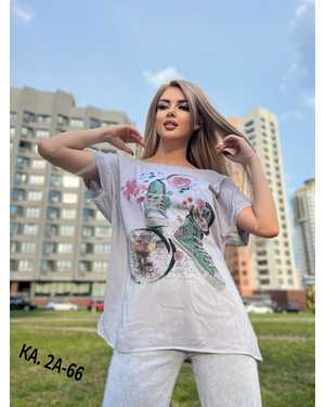 ФУТБОЛКА ТКАНЬ ШТАПЕЛЬ