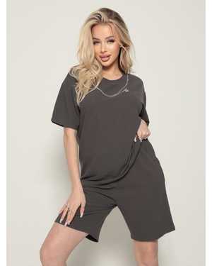 ЖЕНСКИЙ КОСТЮМ ДВОЙКА ТКАНЬ ХЛОПОК