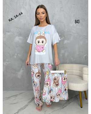 ЖЕНСКИЙ КОСТЮМ ТРОЙКА ТКАНЬ ХЛОПОК