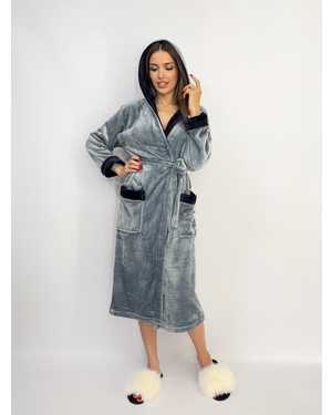 Женский махровый халат