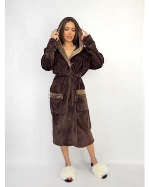 Женский махровый халат