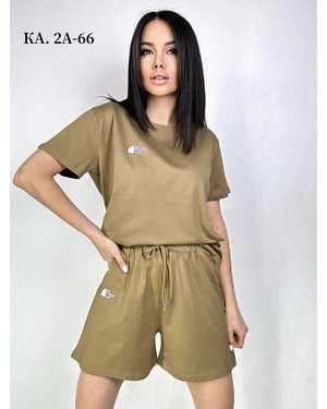 ЖЕНСКИЙ КОСТЮМ ДВОЙКА ТКАНЬ ХЛОПОК