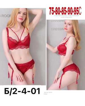 Женский комплект нижнего белья Лиф+пояс+Трусики