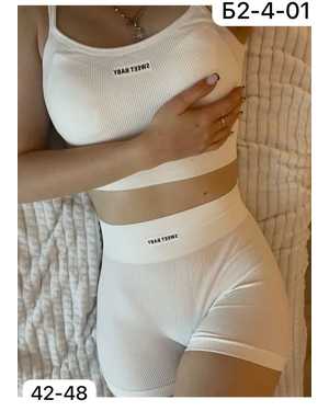 Женский спортивный костюм Ткань в рубчик Хлопок