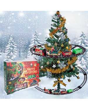 Поезд новогодний на елку со звуковым и световым эффектами