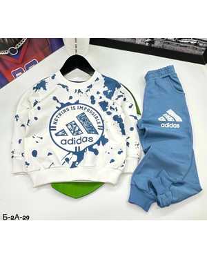 ДЕТСКИЙ КОСТЮМ ДВОЙКА ТКАНЬ 2-Х НИТКА (СОСТАВ 100% ХЛОПОК)