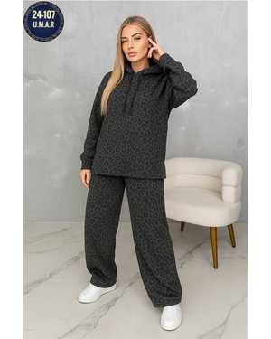 Спортивный костюм леопардовый Размеры: (L:46-48) (XL:50-52) (XXL:54-56)! Материал: флис с начёсом