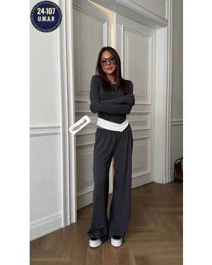 ЖЕНСКИЙ КОСТЮМ ДВОЙКА ТКАНЬ ЛАПША