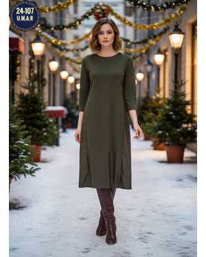 ПЛАТЬЕ ТКАНЬ ТРИКОТАЖ + ПОДКОЖА