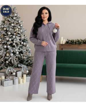 ЖЕНСКИЙ КОСТЮМ ТКАНЬ КАШЕМИР С СТРАЗАМИ