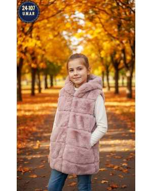 ЖИЛЕТКА ТКАНЬ ИСКУССТВЕННЫЙ МЕХ