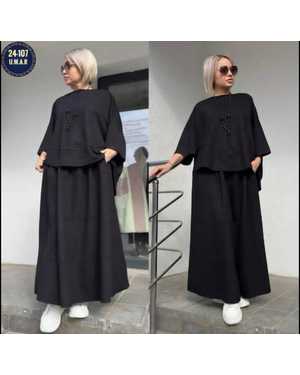 ЖЕНСКИЙ КОСТЮМ ДВОЙКА ТКАНЬ ЛЁН ХБ