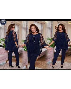 ЖЕНСКИЙ КОСТЮМ ТКАНЬ КРЕПУН + ГИПЮР