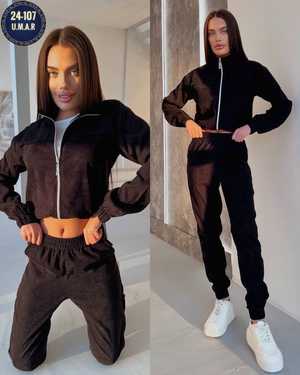 ЖЕНСКИЙ КОСТЮМ ДВОЙКА ТКАНЬ МИКРО ВЕЛЬВЕТ