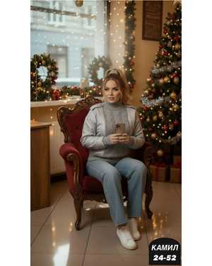 СВИТЕР ТКАНЬ ВЯЗАНЫЙ