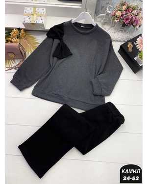 ЖЕНСКИЙ КОСТЮМ ДВОЙКА ТКАНЬ ТРЕХНИТКА НА ФЛИСЕ