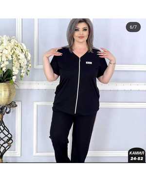 ЖЕНСКИЙ КОСТЮМ ДВОЙКА ТКАНЬ ДВУНИТКА