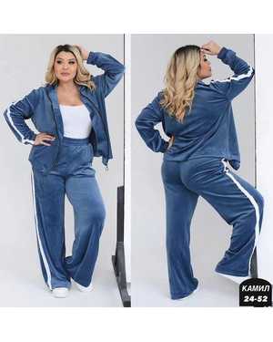 ЖЕНСКИЙ КОСТЮМ ДВОЙКА В РАЗМЕР ТКАНЬ ВЕЛЮР