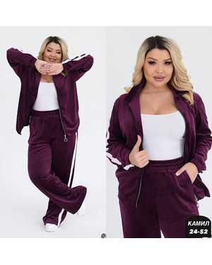 ЖЕНСКИЙ КОСТЮМ ДВОЙКА В РАЗМЕР ТКАНЬ ВЕЛЮР