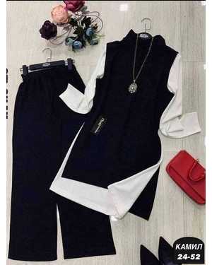 ЖЕНСКИЙ КОСТЮМ ТРОЙКА ТКАНЬ ТРИКОТАЖ