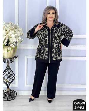 ЖЕНСКИЙ КОСТЮМ ДВОЙКА ТКАНЬ ТРИКОТАЖ С СУБЛИМАЦИЕЙ