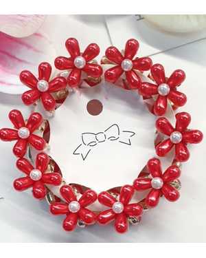 Набор металлических жемчужных крабиков для волос 10шт