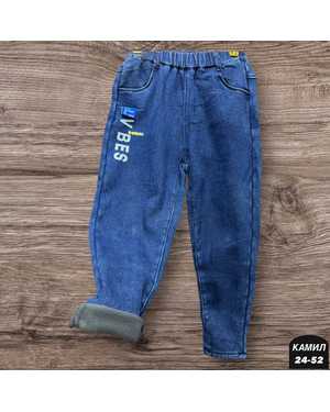 ШТАНЫ ТКАНЬ ДЖИНС С МЕХОМ
