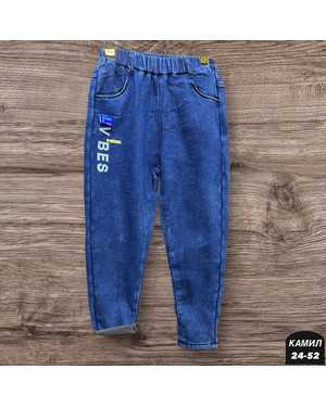 ШТАНЫ ТКАНЬ ДЖИНС С МЕХОМ