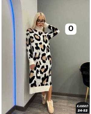 ПЛАТЬЕ ТКАНЬ АНГОРА КАШЕМИР (ВЯЗКА)