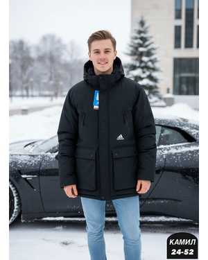 ЗИМНЯЯ КУРТКА ТКАНЬ НЕПРОМОКАЕМЫЙ, ХОЛОФАЙБЕР