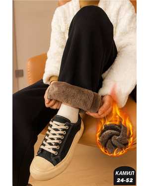 ШТАНЫ ТКАНЬ ПЛОТНЫЙ ВЕЛЬВЕТ С ГУСТЫМ МЕХОМ