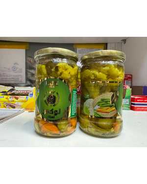 Консервированный микс соленых огурцов 680гр