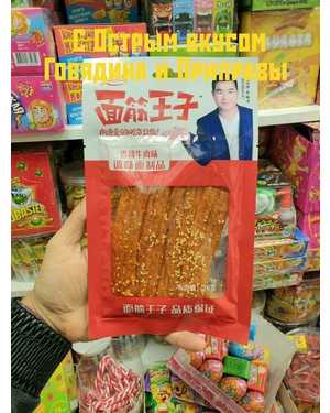 Соевое мяса спаржа с кунжутом Острые палочки 76гр