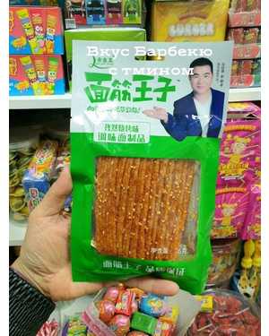 Соевое мяса спаржа с кунжутом Острые палочки 76гр