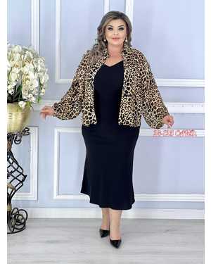 ПЛАТЬЕ С ПИДЖАЧКОМ ТКАНЬ КРЕП ШИФОН