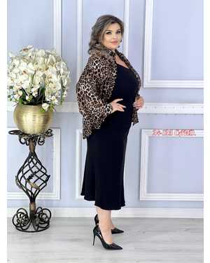 ПЛАТЬЕ С ПИДЖАЧКОМ ТКАНЬ КРЕП ШИФОН