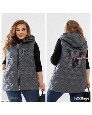 ЖИЛЕТКА ТКАНЬ ТКАНЬ С СИНТЕПОН С ПОДКЛАДКА