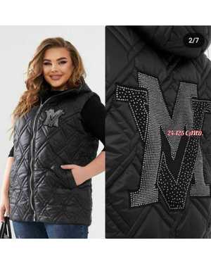 ЖИЛЕТКА ТКАНЬ ТКАНЬ С СИНТЕПОН С ПОДКЛАДКА