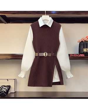 ПЛАТЬЕ-ТУНИКА ТКАНЬ ВЯЗНЫЙ КАШЕМИР