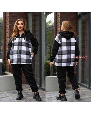 ЖЕНСКИЙ КОСТЮМ ДВОЙКА ТКАНЬ ФЛИС С НАЧЁСОМ + КАШМИР