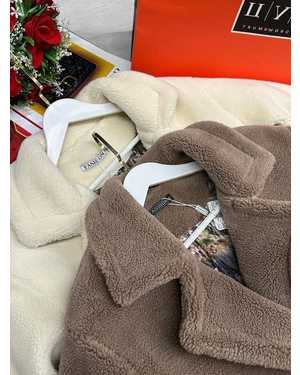 ПАЛЬТО ТКАНЬ ТЕДДИ ПОЛНОСТЬЮ НА ПОДКЛАДКЕ СТЁГАНЫЙ СИНТЕПОН ТЁПЛЫЙ