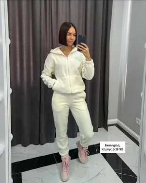 ЖЕНСКИЙ КОСТЮМ ДВОЙКА В РАЗМЕР ТКАНЬ ДВУХСТОРОНЫЙ ФЛИСС