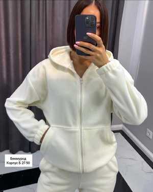 ЖЕНСКИЙ КОСТЮМ ДВОЙКА В РАЗМЕР ТКАНЬ ДВУХСТОРОНЫЙ ФЛИСС