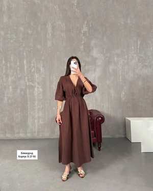 ПЛАТЬЕ В РАЗМЕР ТКАНЬ МУСЛИН (ХЛОПОК)