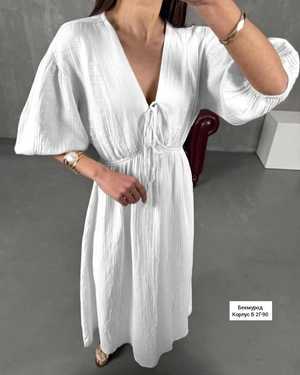 ПЛАТЬЕ В РАЗМЕР ТКАНЬ МУСЛИН (ХЛОПОК)