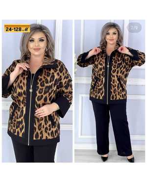 ЖЕНСКИЙ КОСТЮМ ДВОЙКА ТКАНЬ ТРИКОТАЖ