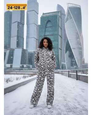 ЖЕНСКИЙ КОСТЮМ ДВОЙКА ТКАНЬ ФЛИС С НАЧЁСОМ