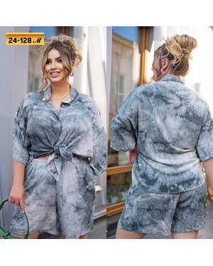 ЖЕНСКИЙ КОСТЮМ ДВОЙКА ТКАНЬ БЕНГАЛИН С СУБЛИМАЦИЕЙ