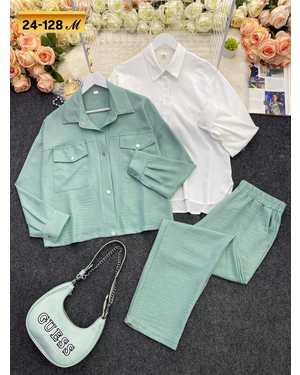 ЖЕНСКИЙ КОСТЮМ ТРОЙКА ТКАНЬ ХЕБЕ ФУТБОЛКА ЛАЙТ